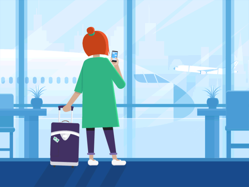woman in airport